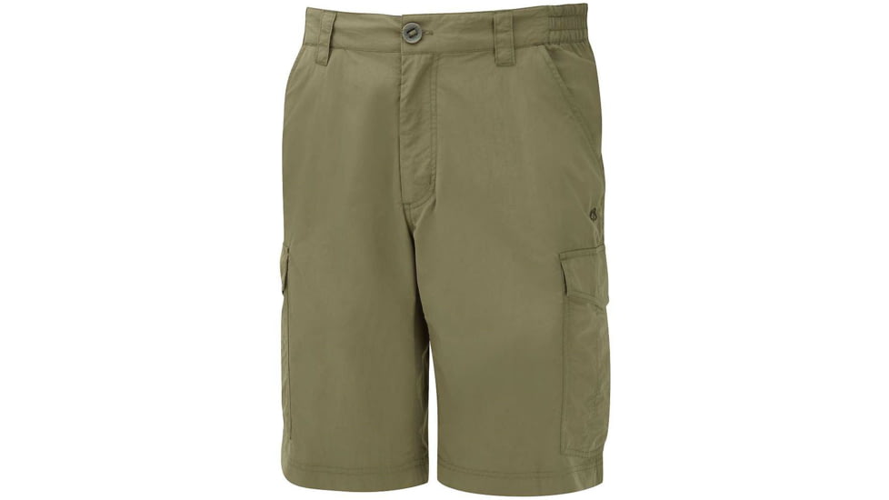 Crag Hoppers NosiLife Cargo Shorts - Men's-Olive Drab-10.5 in-34 Waist
