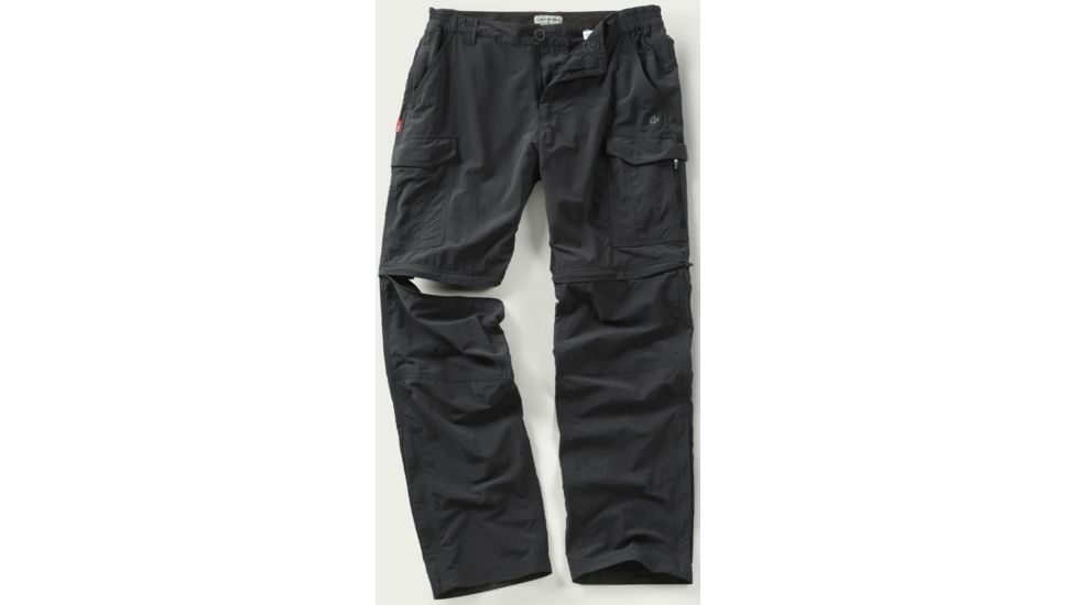 NosiLife Convertible Trouser - Mens-Black Pepper-38 Waist-Regular Inseam