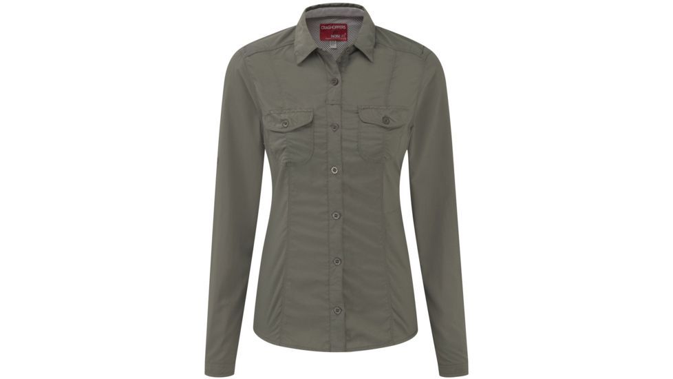 Crag Hoppers Nosilife Darla Long Sleeve Shirt - Women's -Litchen Green -Large