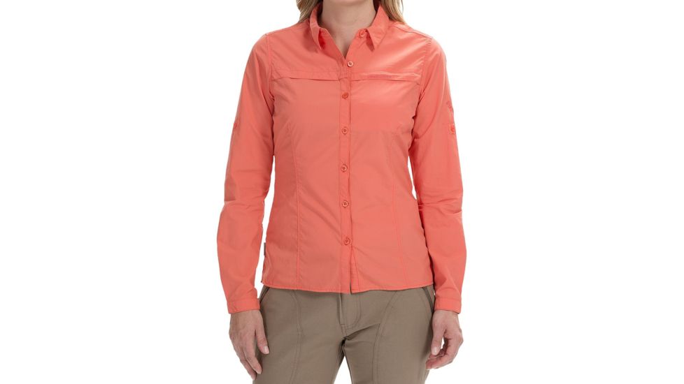Crag Hoppers NosiLife Pro Long Sleeved Shirt - Women's-Sunset-Small