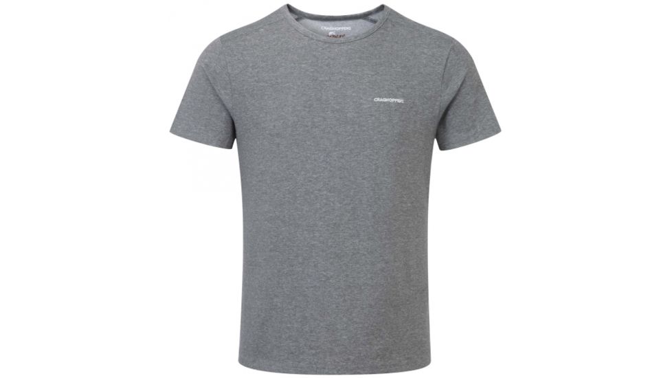 Crag Hoppers Nosilife Short Sleeve Base T-Shirt - Men's -Black Pepper Marl-Small