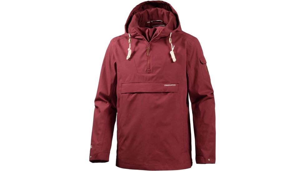 Crag Hoppers Woodridge Cagoule Jacket - Men's-Carmine Red-Small