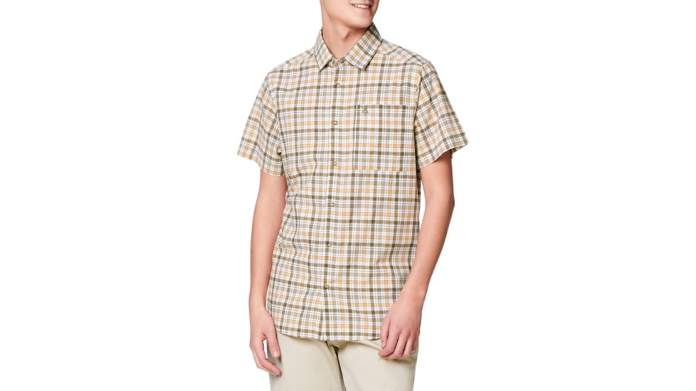 Craghoppers Holbrook Short Sleeve Check, Dark Moss, S, CMS588-7PF50