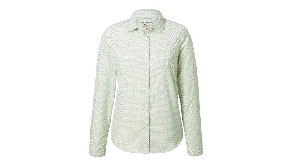 Craghoppers NL Adoni Long Sleeve Shirt, Bush Green, 10, CWS468-39M14L
