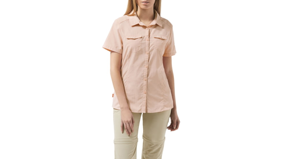Craghoppers NL Adv Short Sleeve Shirt, Blossom Pink, 16, CWS444-71P20L