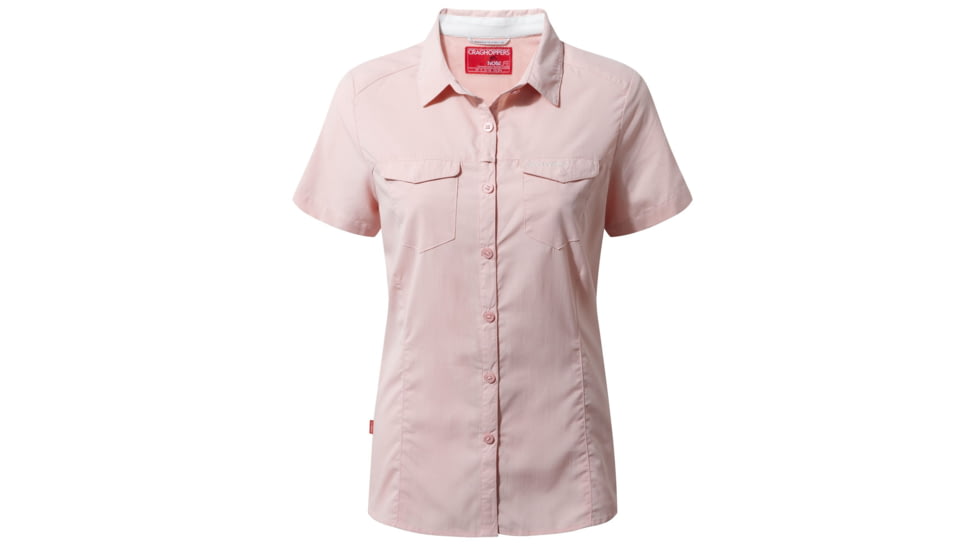 Craghoppers NL Adv Short Sleeve Shirt, Blossom Pink, 16, CWS444-71P20L
