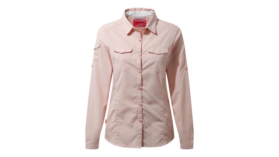 Craghoppers NL Adv Short Sleeve Shirt, Blossom Pink, 8, CWS444-71P12L