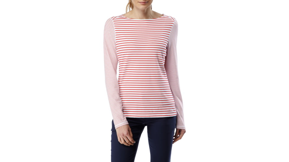 Craghoppers NL Erin Long Sleeve Top, FiestaRd Cmb, 4, CWT1226-3K508L