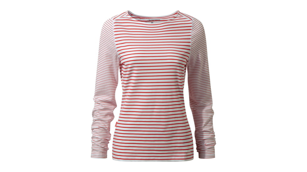 Craghoppers NL Erin Long Sleeve Top, FiestaRd Cmb, 4, CWT1226-3K508L