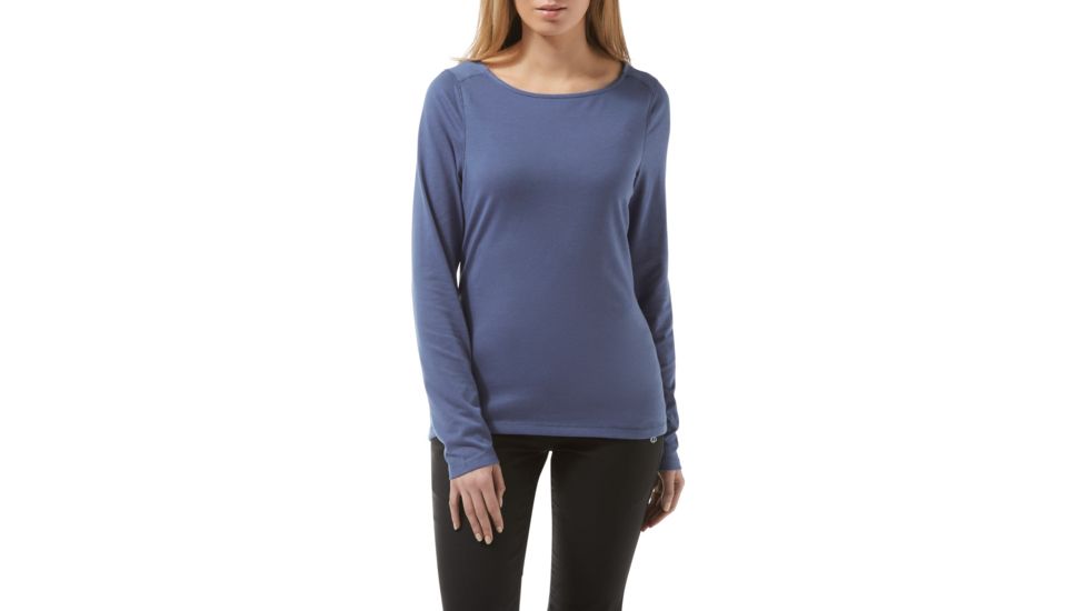 Craghoppers NL Erin Long Sleeve Top, Soft Denim, 8, CWT1226-39I12L