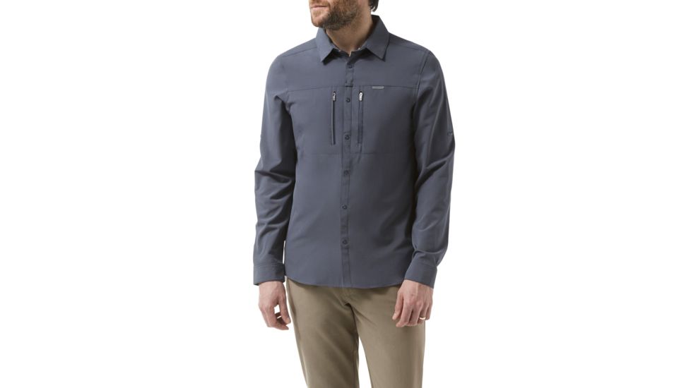 Craghoppers NL ProII Long Sleeve Shirt, Ombre Blue, S, CMS590-3UV50