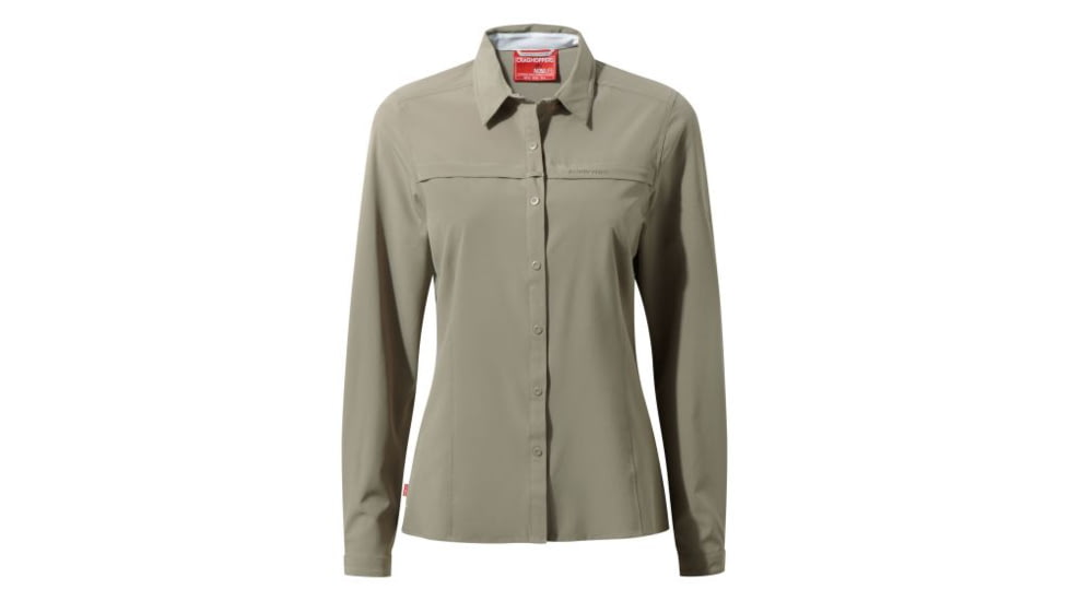 Craghoppers NLife Pro Long Sleeve Shirt, Mushroom, 12, CWS423-73T16L