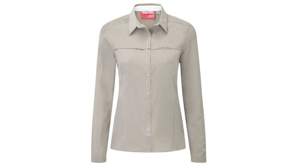 Craghoppers NosiLife Pro Long Sleeved Shirt - Women's-Mushroom-Medium