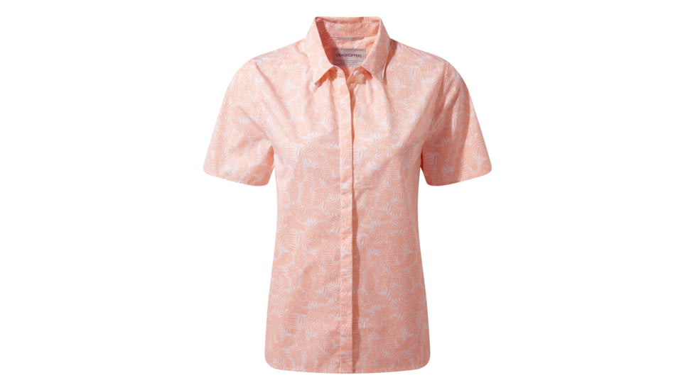 Craghoppers Silla Short Sleeve Shirt, Blsm Pnk Prt, 6, CWS476-44Y10L