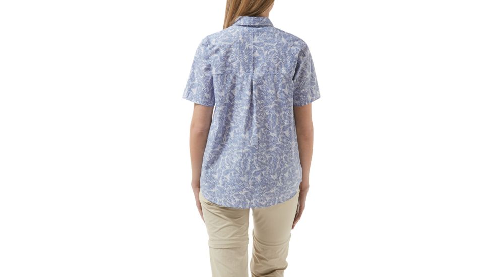 Craghoppers Silla Short Sleeve Shirt, ChinaBlue Pr, 6, CWS476-9KA10L