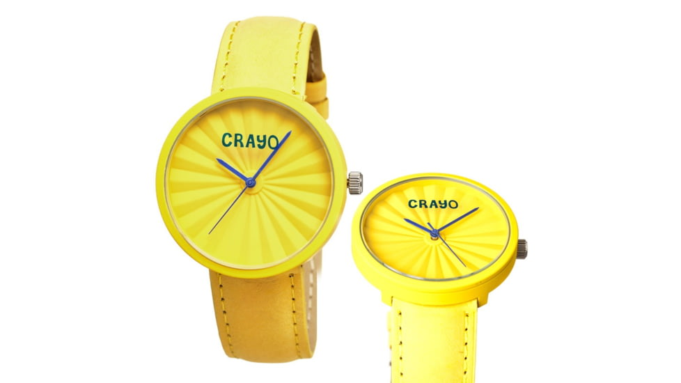 Crayo Cr1503 Pleats Watch, Yellow CRACR1503