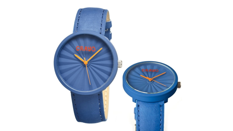 Crayo Cr1507 Pleats Watch, Blue CRACR1507