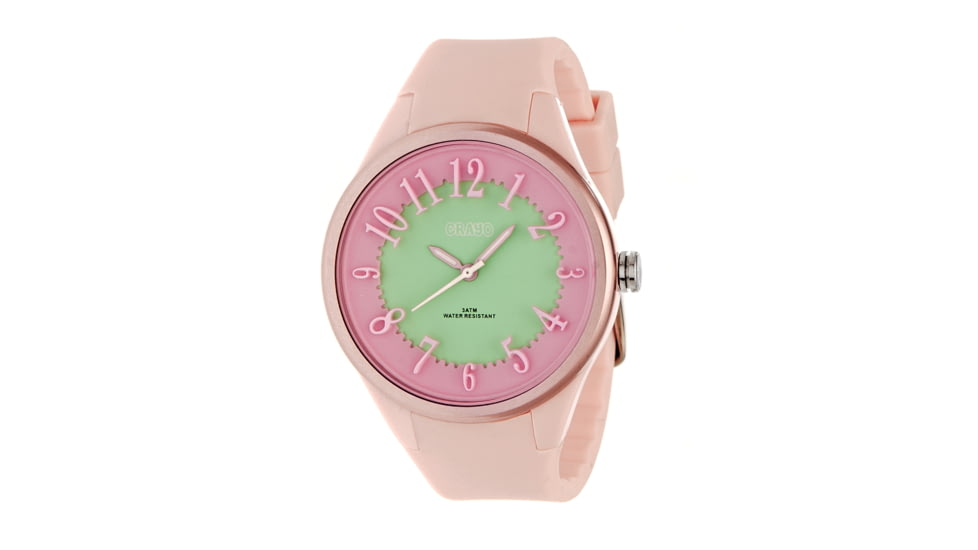 Cr3208 Burst Ladies Watch, Light Pink