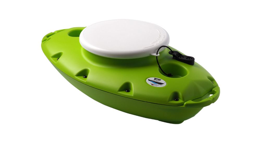 CreekKooler Pup 15 Quart Floating Towable Cooler, Green 1113763