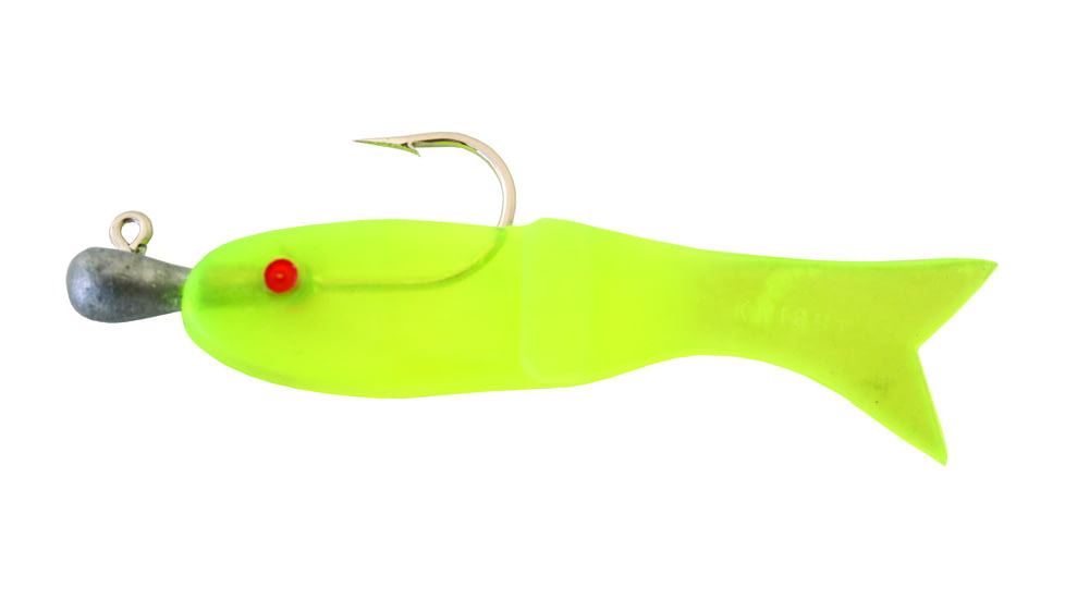 Creme Lures 0 Lit'l Fishie Minnow Minnow, 1, 0.5in, Chartreuse, 3699