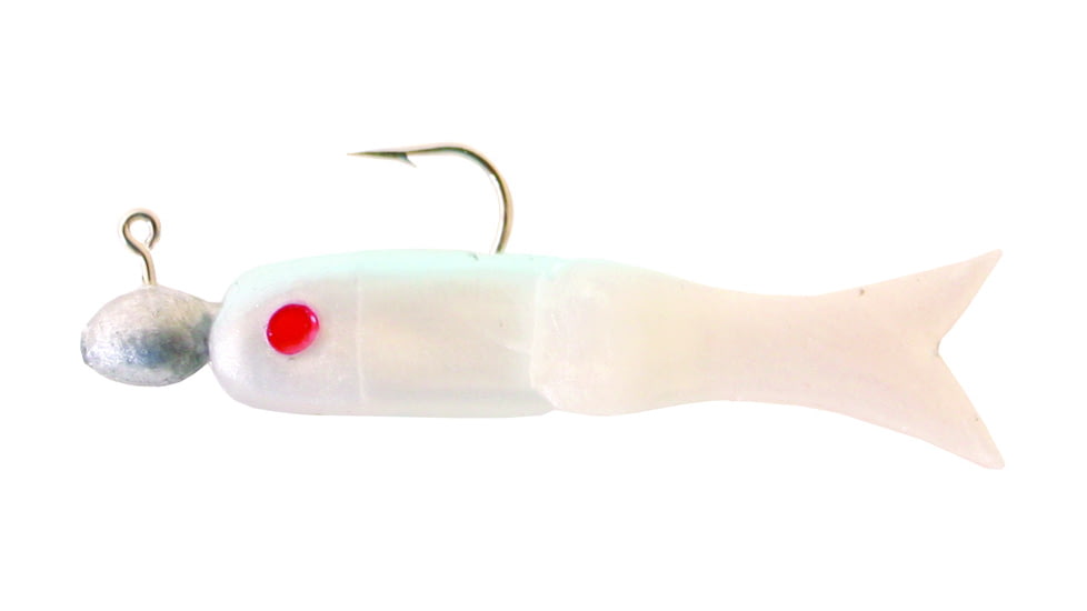 Creme Lures Lit'l Fishie Minnow Minnow, 1, 0.5in, Pearl Blue, 1293