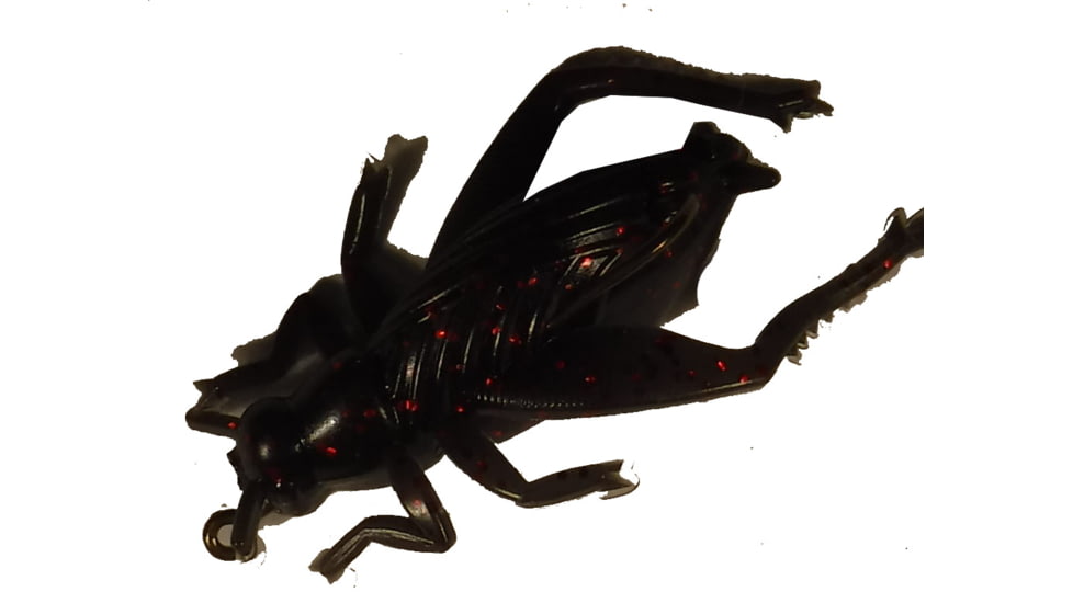 Creme Lures Floating Cricket, Black, 2 Pack, BT101-01