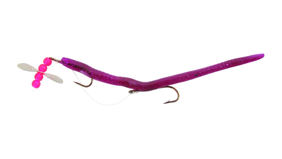 Creme Lures Midget Crawler Worm, 1, 0.5in, Purple, 0436-01-1