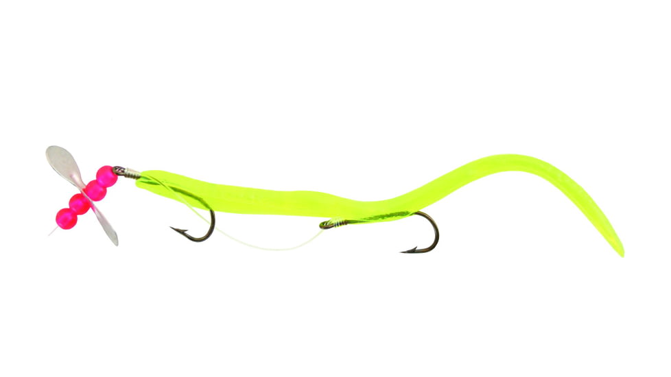 Creme Lures Midget Crawler Worm, 1, 0.5in, Chartreuse, 0484-01-1