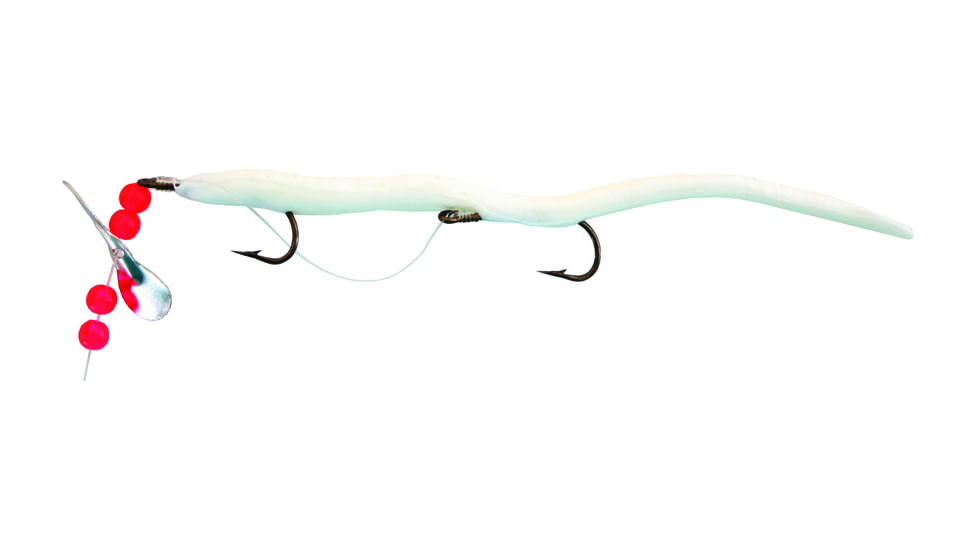 Creme Lures Midget Crawler Worm, 1, 0.5in, White, 0407-01-1