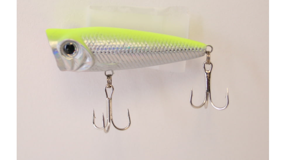 Creme Lures Ol Big Mouth Popper, Chartreuse Back, 2in, 1 per Pack, PP99