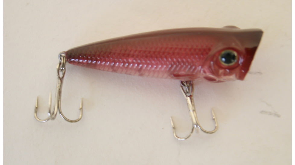 Creme Lures Ol Big Mouth Popper, Clear Purple Back, 2in, 1 per Pack, PP98