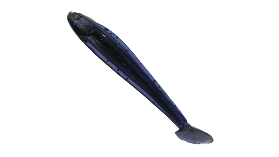 Creme Lures Reel Scremer Bait Soft Bait, 1, 3.5in, Black Light, 9311-05