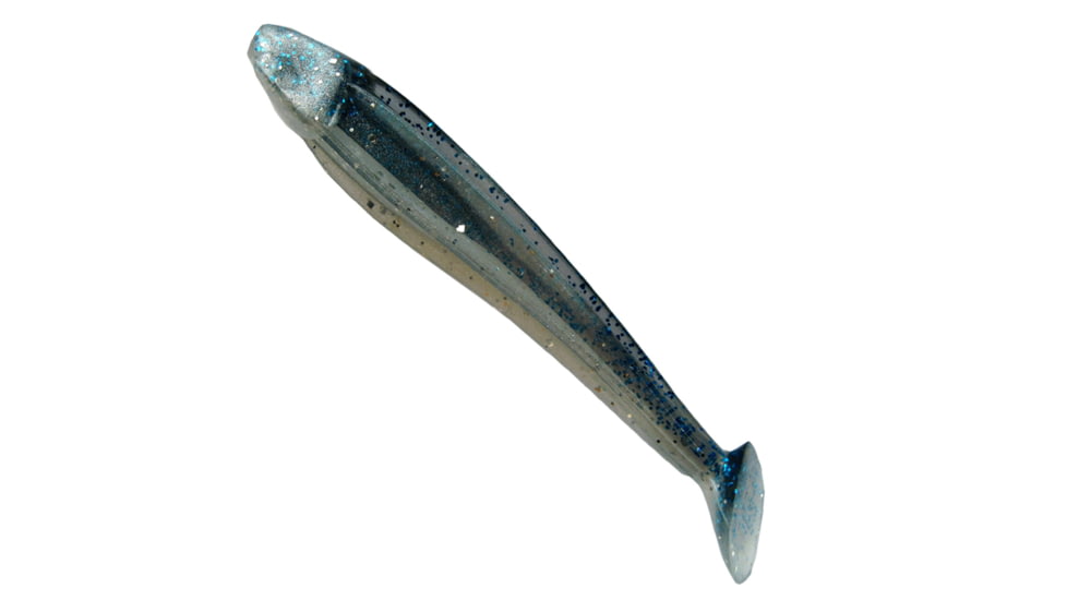 Creme Lures Reel Scremer Bait Soft Bait, 1, 3.5in, Silver Flash, 9388-05