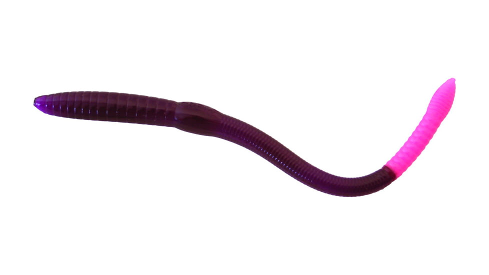 Creme Lures Scoundrel Soft Plasti Worm, 4, 6in, Purple, 0190-66-1