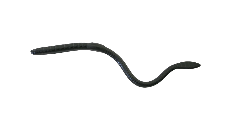 Creme Lures Scoundrel Soft Plasti Worm, 12, 8in, Black, 303-99