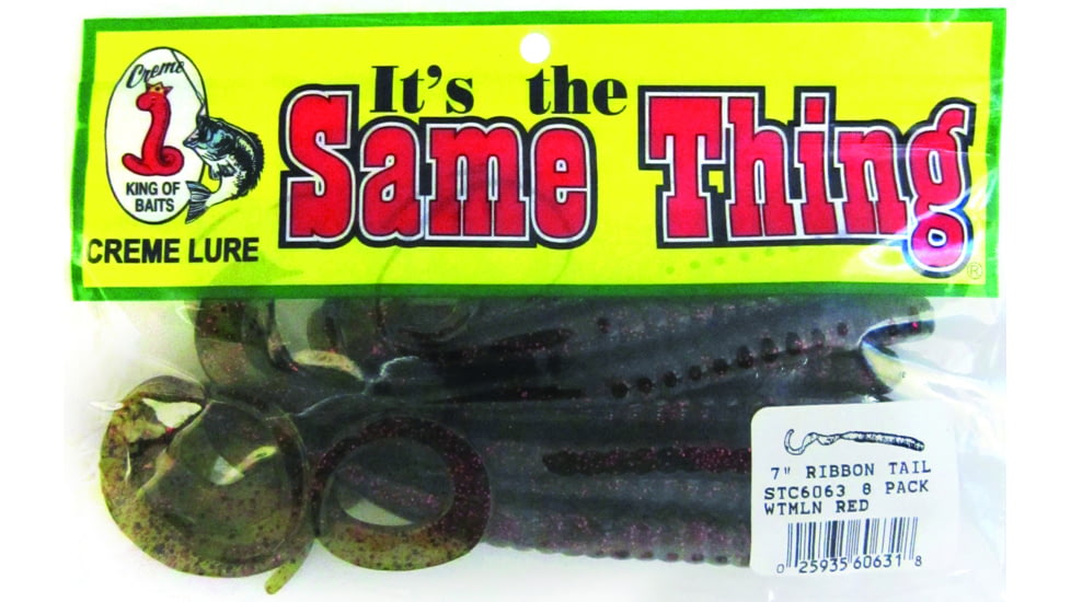 Creme Lures Stick Worm Worm, 8, 7in, Watermelon Red, STC6063