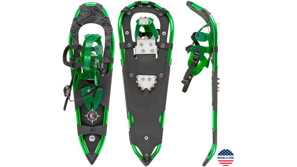 Crescent Moon Sawtooth 27 Snowshoes, Green, 760625