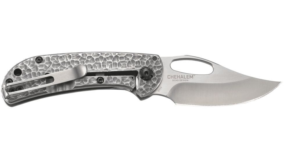 CRKT Chehalem, Designed By Eric Ochs in Sherwood, Folding Knife W/Frame Lock, 2.76in, Plain Edge, Satin Finish, Stainless Handle, 6540