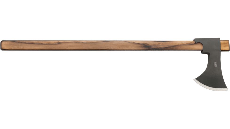 CRKT Cimbri Axe, 4.094in Hot Forged 1055 Carbon Steel Blade w/ Black Magnesium Phosphate Coating, Tennessee Hickory Handle, 2747