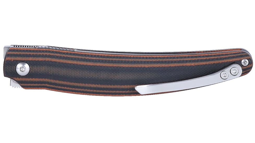 CRKT Ancestor Folding Knife, 3.60in, D2, Drop Point Blade, Brown G10 Handle, 5930