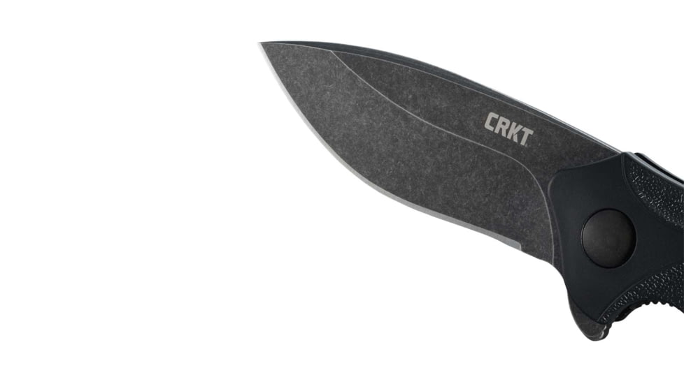 CRKT Columbia River Foresight Assisted Opening Folding Knife, 3.53in, 1.4116 Blade, Drop Point, Glass-Reinforced Nylon Handle, Black, K221KKP