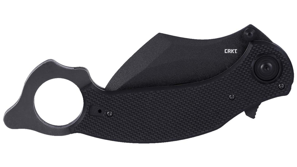 CRKT Du Hoc Karambit Deadbolt Assisted Opening Folding Knife, 3.62in, D2, Hawkbill Blade, G10 Black Handle, 2635