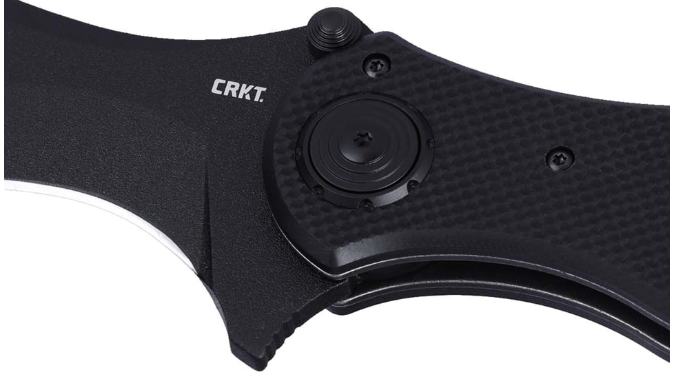 CRKT Du Hoc Karambit Deadbolt Assisted Opening Folding Knife, 3.62in, D2, Hawkbill Blade, G10 Black Handle, 2635