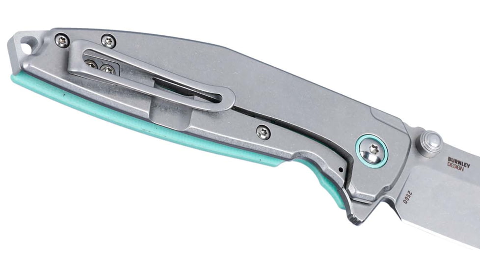 CRKT Ibis Frame Lock Folding Knife, 3.08in, 8Cr13MoV Stainless Steel Blade, Drop Point Blade, Blue Handle, 2560