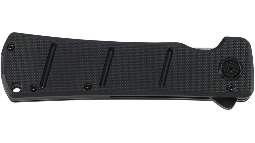 CRKT Inazuma No Ken Deadbolt Folding Knife, 3.64in, D2 Tool Steel Blade, Spear Point Blade, Aluminum Handle Black, 2908