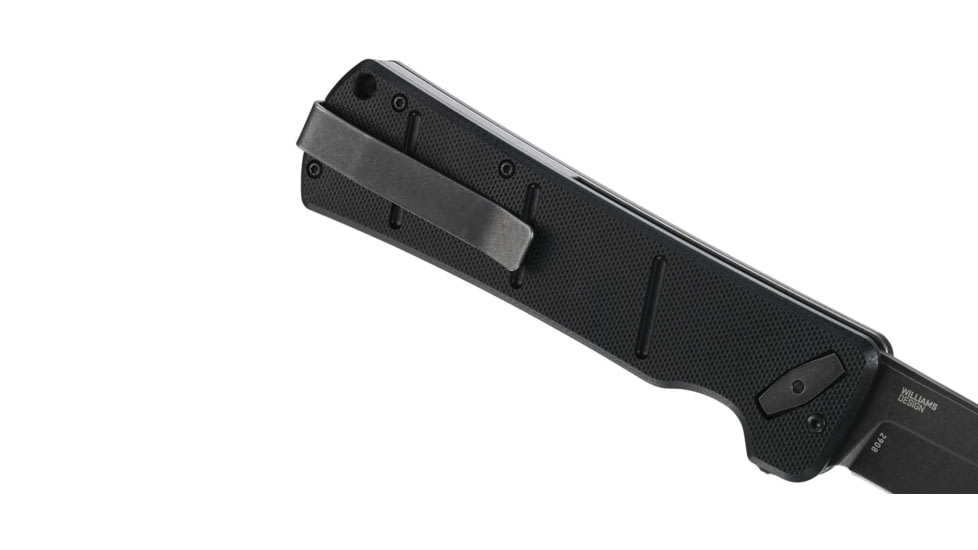 CRKT Inazuma No Ken Deadbolt Folding Knife, 3.64in, D2 Tool Steel Blade, Spear Point Blade, Aluminum Handle Black, 2908