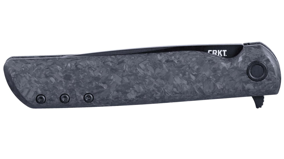 CRKT LCK Plus Folding Knife, 3.38in, S35VN, Drop Point Blade, Black G10 Handle, 3801K