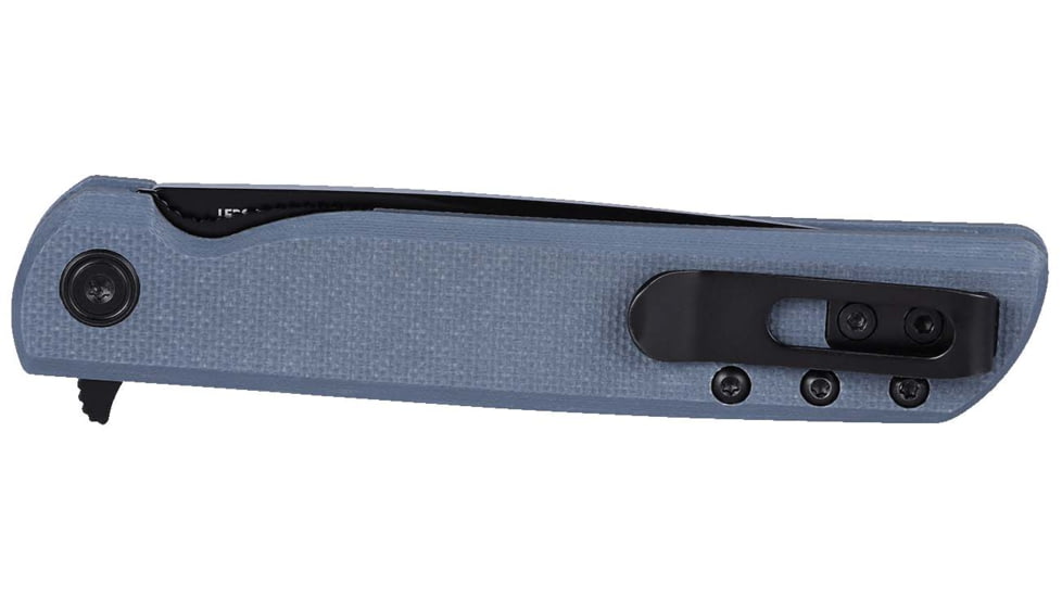CRKT LCK Plus Folding Knife, 3.38in, 14C28N, Drop Point Blade, Gray G10 Handle, 3801KN