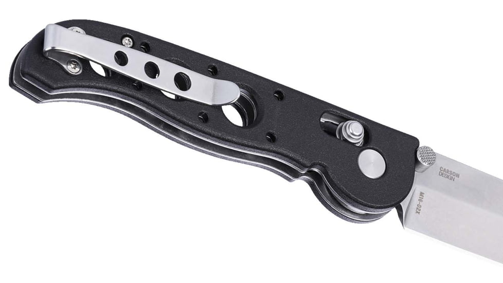 CRKT M16?02X Folding Knife, 3.11in, D2 Tool Steel Blade, Drop Point Blade, Black G10 Handle, M16-02X