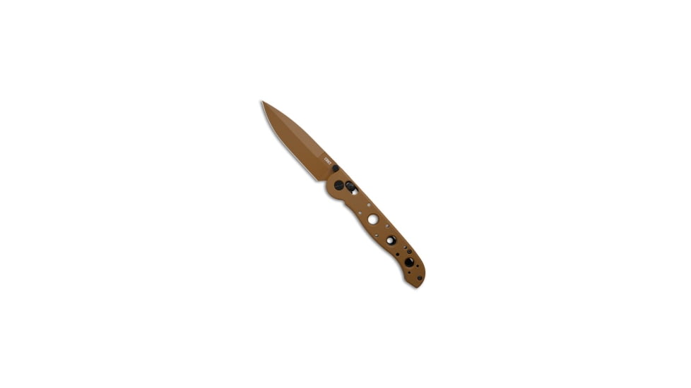 Crkt CRKT M16-03XD Crossbar Lock Spear Point Knife Desert Tan Grivory 3.6" Tan, Tan, D2, adult, BHQ-226892